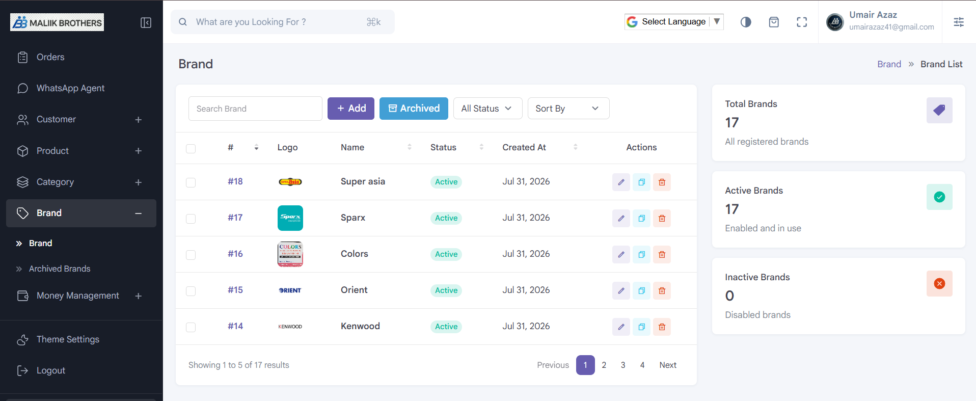 A7 InstalPay: Brands